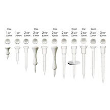 Lignum Tee Plastiktees 72mm, 10Stk., weiss + Disc