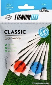 Lignum Tee Plastiktees 72mm, 10Stk., weiss + Disc
