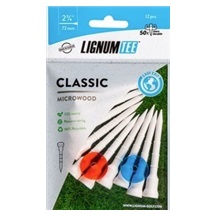 Lignum Tee Plastiktees 72mm, 10Stk., weiss + Disc