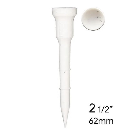 Lignum Tee Plastiktees 62mm, 12Stk., weiss
