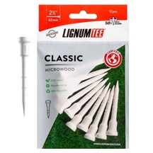 Lignum Tee Plastiktees 62mm, 12Stk., weiss