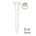 Lignum Tee Plastiktees 53mm, 16Stk., weiss
