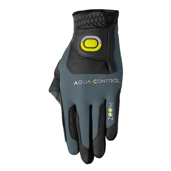 Zoom Aqua Control Herren Golfhandschuh, schwarz/grau/limette