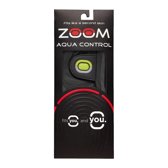 Zoom Aqua Control Herren Golfhandschuh, schwarz/grau/limette