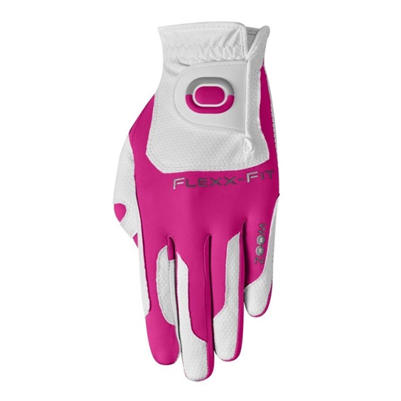 Zoom Zoom Weather Damen Golfhandschuh, weiß/fuchsia
