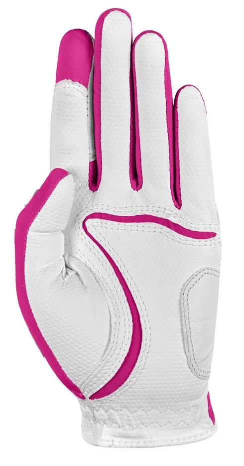Zoom Zoom Weather Damen Golfhandschuh, weiß/fuchsia