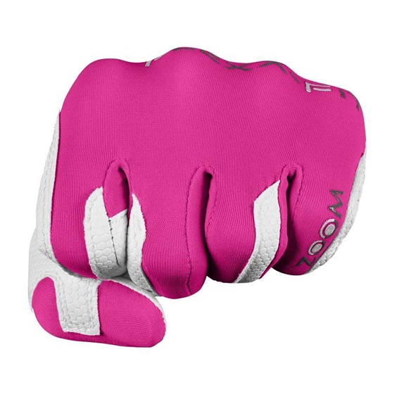 Zoom Zoom Weather Damen Golfhandschuh, weiß/fuchsia