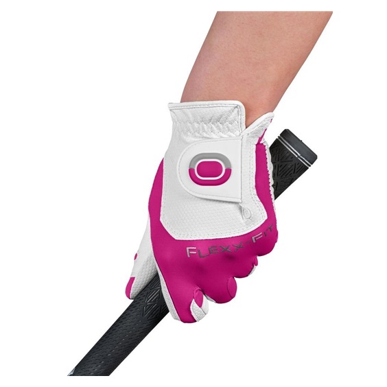 Zoom Zoom Weather Damen Golfhandschuh, weiß/fuchsia