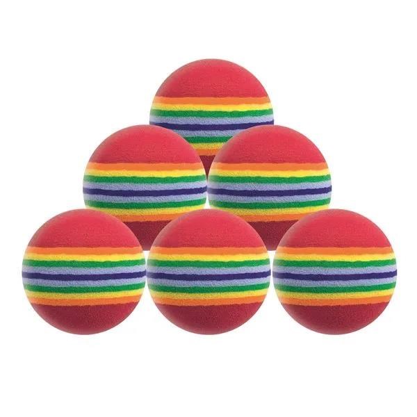 Longridge Multi-Coloured Foam Trainingsbälle, 6Stk.