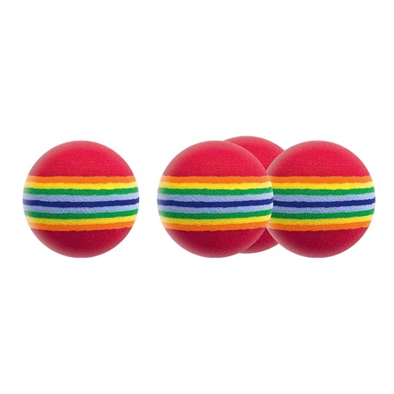 Longridge Multi-Coloured Foam Trainingsbälle, 6Stk.