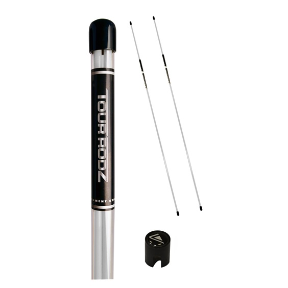 Longridge Tour Rods Trainingsschläger, weiss, 2Stk.
