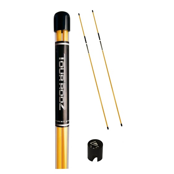 Longridge Tour Rods Trainingsschläger, gelb, 2Stk.