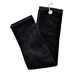 Longridge Luxury Three Fold Golf Handtuch, schwarz