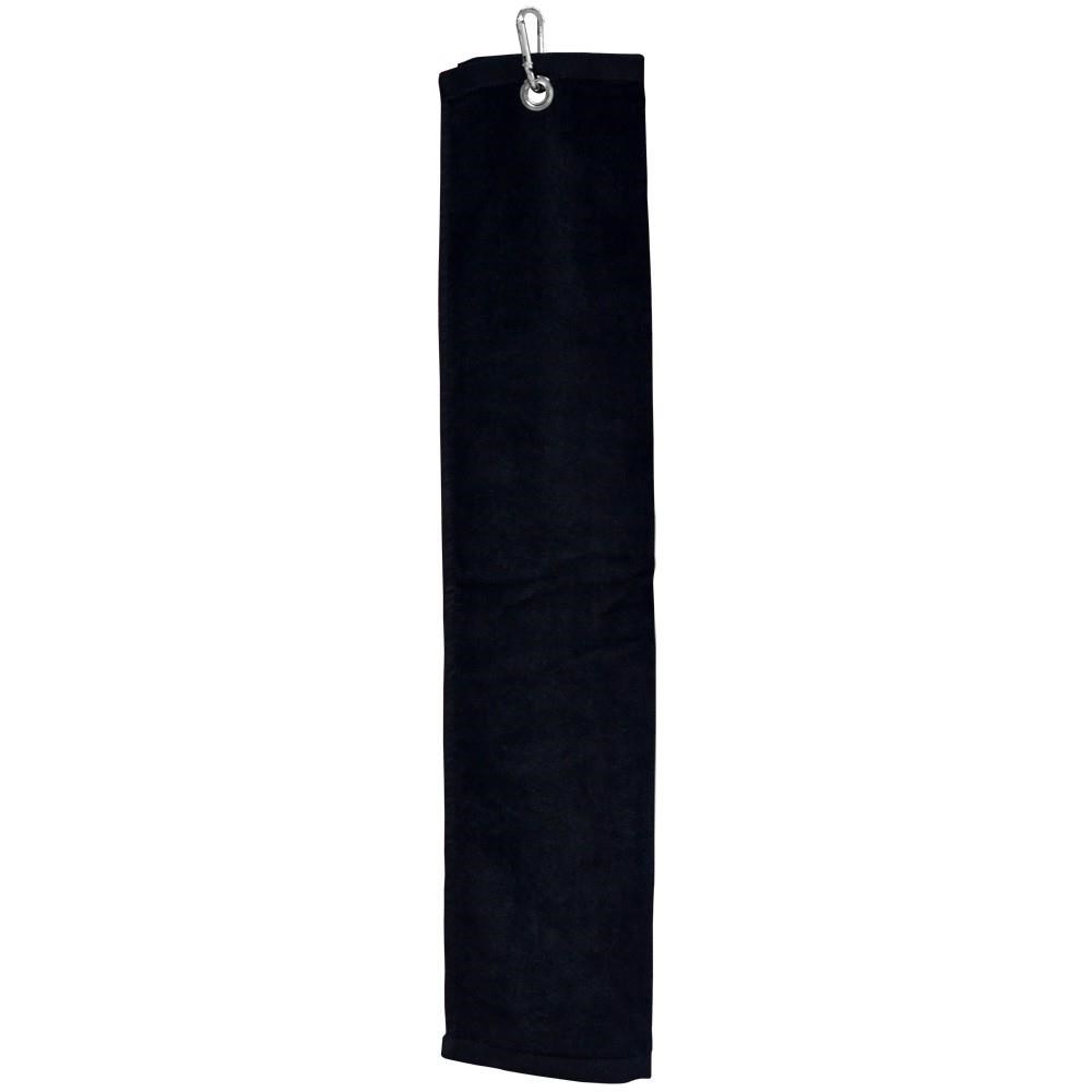 Longridge Luxury Three Fold Golf Handtuch, schwarz