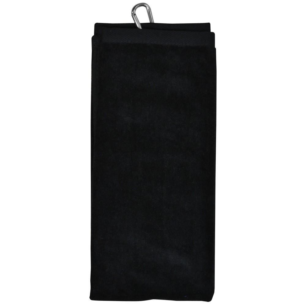 Longridge Luxury Three Fold Golf Handtuch, schwarz