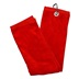 Longridge Luxury Three Fold Golf Handtuch, rot