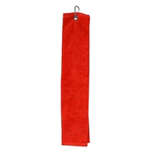 Longridge Luxury Three Fold Golf Handtuch, rot