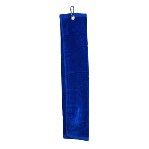 Longridge Luxury Three Fold Golf Handtuch, blau