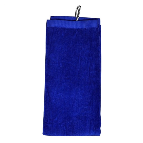 Longridge Luxury Three Fold Golf Handtuch, blau