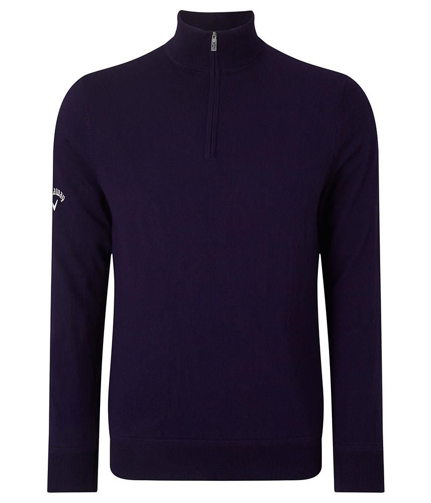Callaway Windstopper 1/4 Zip Herren Pullover, dunkelblau