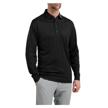 FootJoy Thermolite Herren Langarm-Polo, schwarz