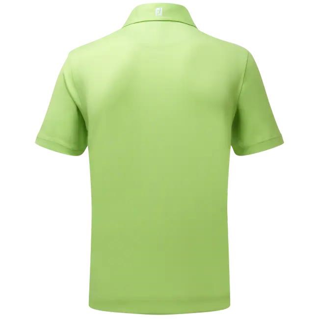 FootJoy Stretch Pique Solid Athletic Fit Herren Poloshirt, limette