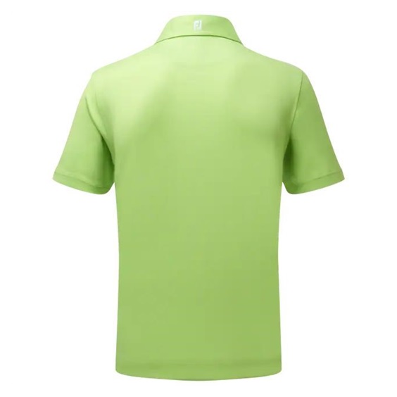 FootJoy Stretch Pique Solid Athletic Fit Herren Poloshirt, limette