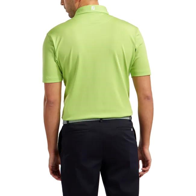 FootJoy Stretch Pique Solid Athletic Fit Herren Poloshirt, limette
