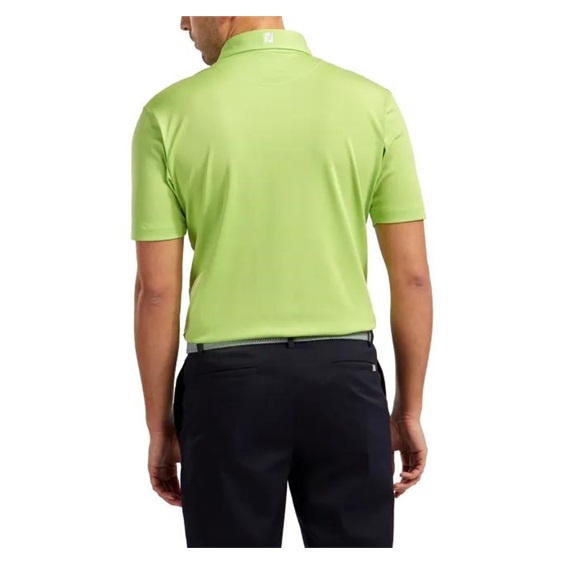 FootJoy Stretch Pique Solid Athletic Fit Herren Poloshirt, limette