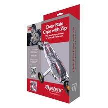 Masters Clear Rain Cape with Zip Regenhaube