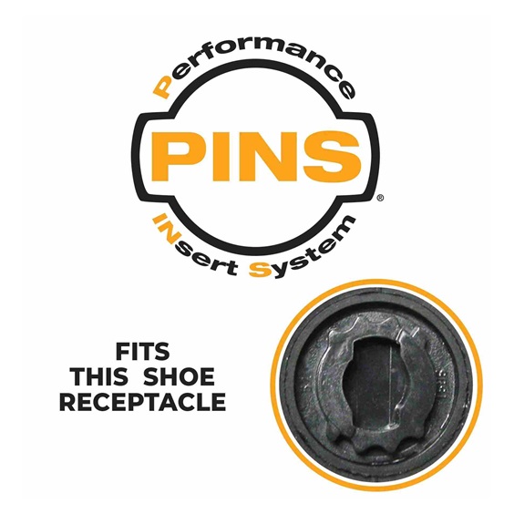 SoftSpikes Softspikes Stealth Golfspikes, schwarz/silber, PINS (20 Stück)