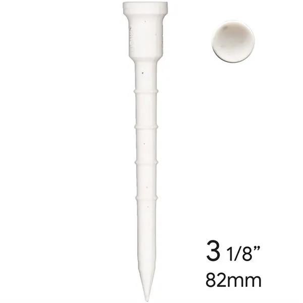 Lignum Tee Plastiktees 82mm, 12Stk., weiss