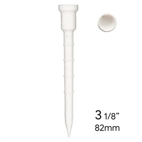 Lignum Tee Plastiktees 82mm, 12Stk., weiss