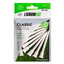 Lignum Tee Plastiktees 82mm, 12Stk., weiss
