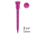 Lignum Tee Plastiktees 72mm, 12Stk., rosa