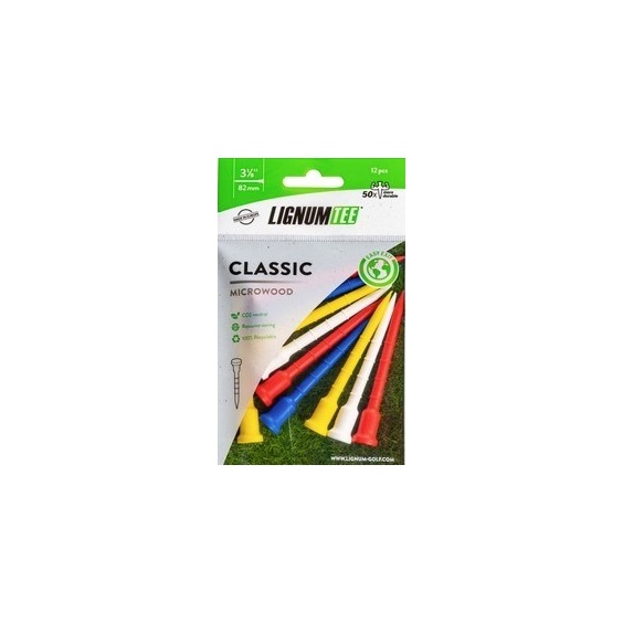 Lignum Tee Plastiktees 82mm, 12Stk., farbe mischen