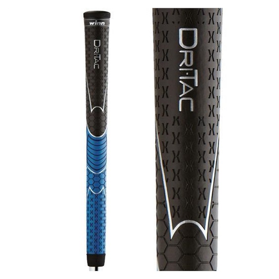 Winn Dri-Tac WinnDry Grip Midsize Golfgriff, schwarz/blau