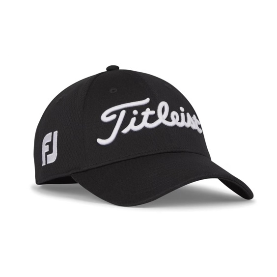 Titleist Tour Elite Fitted Herren Cap, schwarz