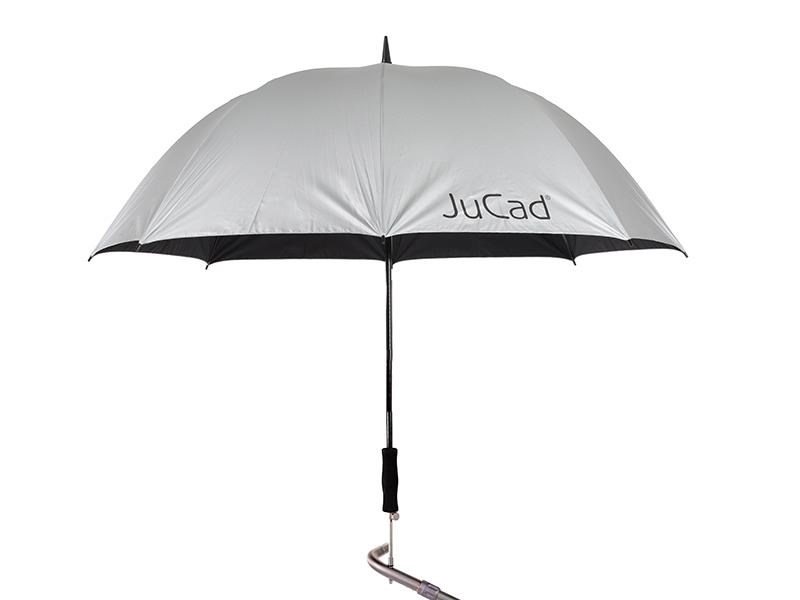 uCad Teleskop-Golfschirm 68" Automatik mit Schirmstift, silber