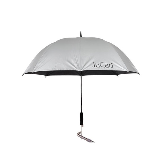 uCad Teleskop-Golfschirm 68" Automatik mit Schirmstift, silber