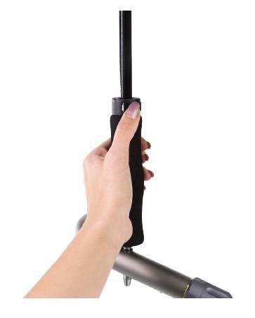 uCad Teleskop-Golfschirm 68" Automatik mit Schirmstift, silber