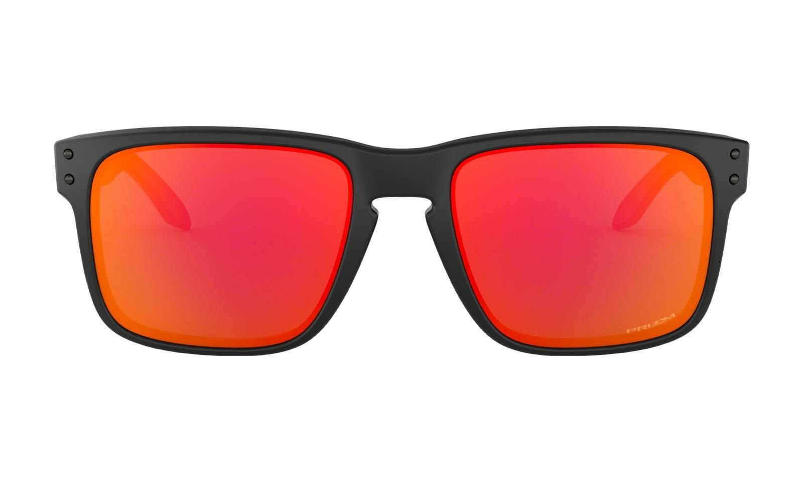 Oakley Holbrook Prizm Ruby Herren Sonnenbrille, Matte Black