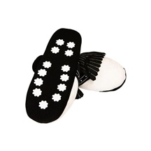 Longridge Golf Slippers Hausschuhe, weiss/schwarz