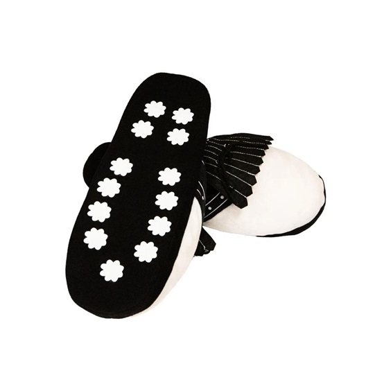 Longridge Golf Slippers Hausschuhe, weiss/schwarz