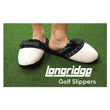 Longridge Golf Slippers Hausschuhe, weiss/schwarz