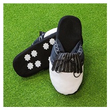 Longridge Golf Slippers Hausschuhe, weiss/schwarz