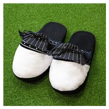 Longridge Golf Slippers Hausschuhe, weiss/schwarz