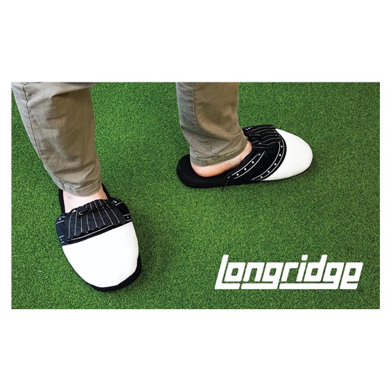 Longridge Golf Slippers Hausschuhe, weiss/schwarz
