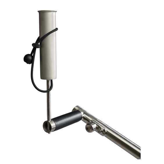 Davies Caddy Compact Schirmhalter, Bürstsilber