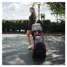 Bag Boy T-750 Travelcover, schwarz/rot